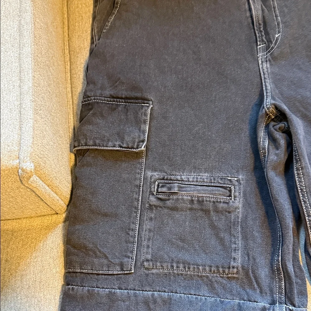 H&M Men's Black Cargo/Jean Pants
